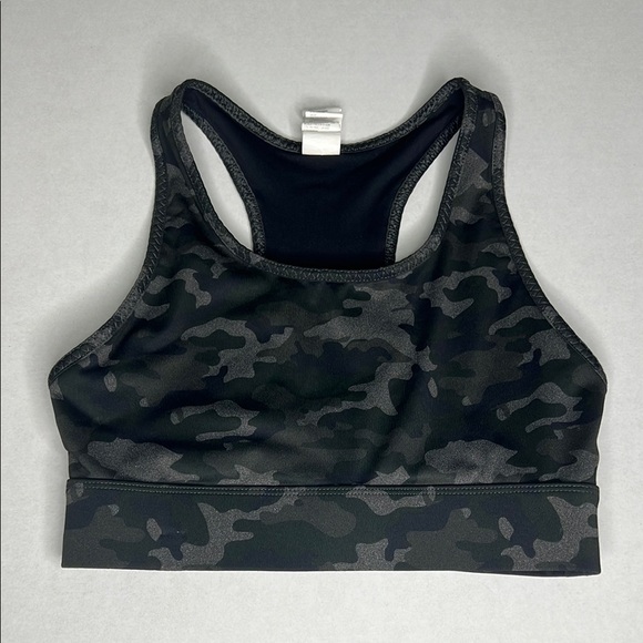 Fabletics On-The-Go Medium Impact Sports Bra Camo S - Picture 2 of 5